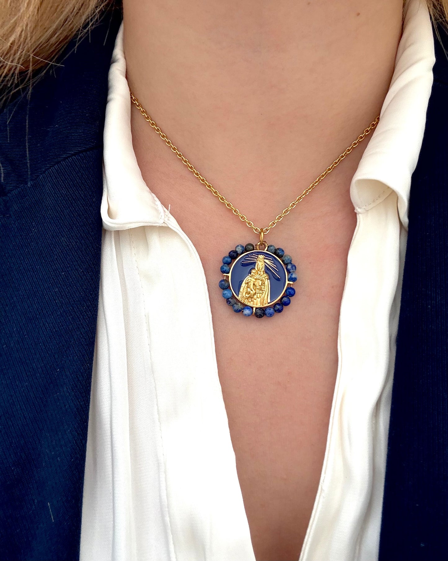 Collar Medalla virgen del Carmen