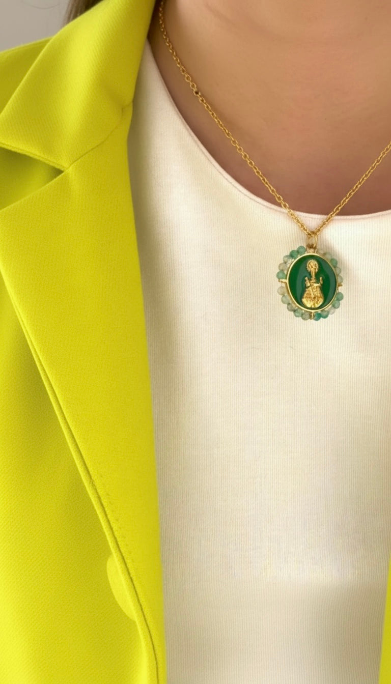 Collar Medalla Virgen Covadonga
