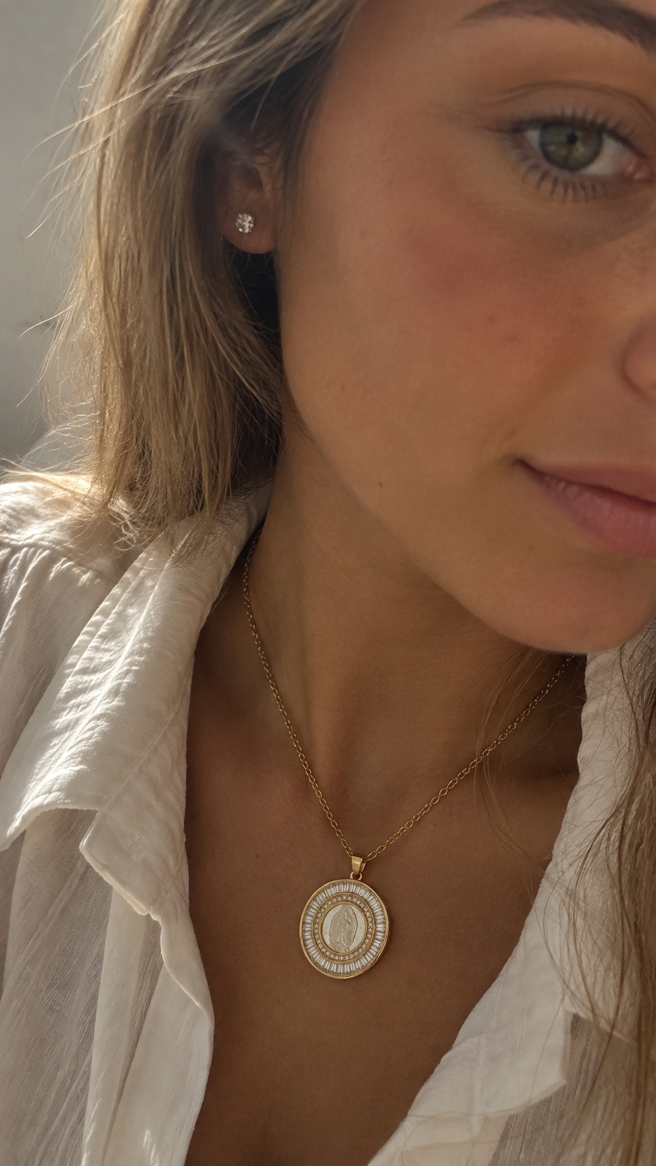 Collar Virgen de Lourdes