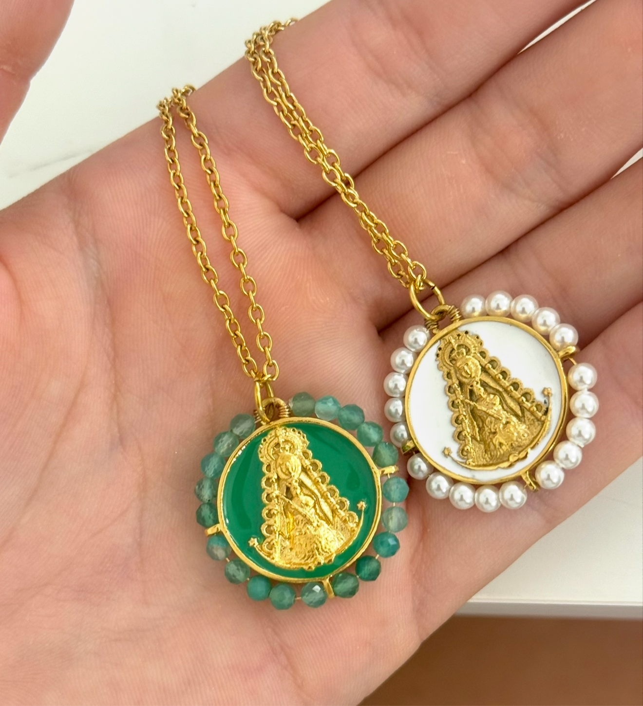 Collar medalla virgen del Rocío