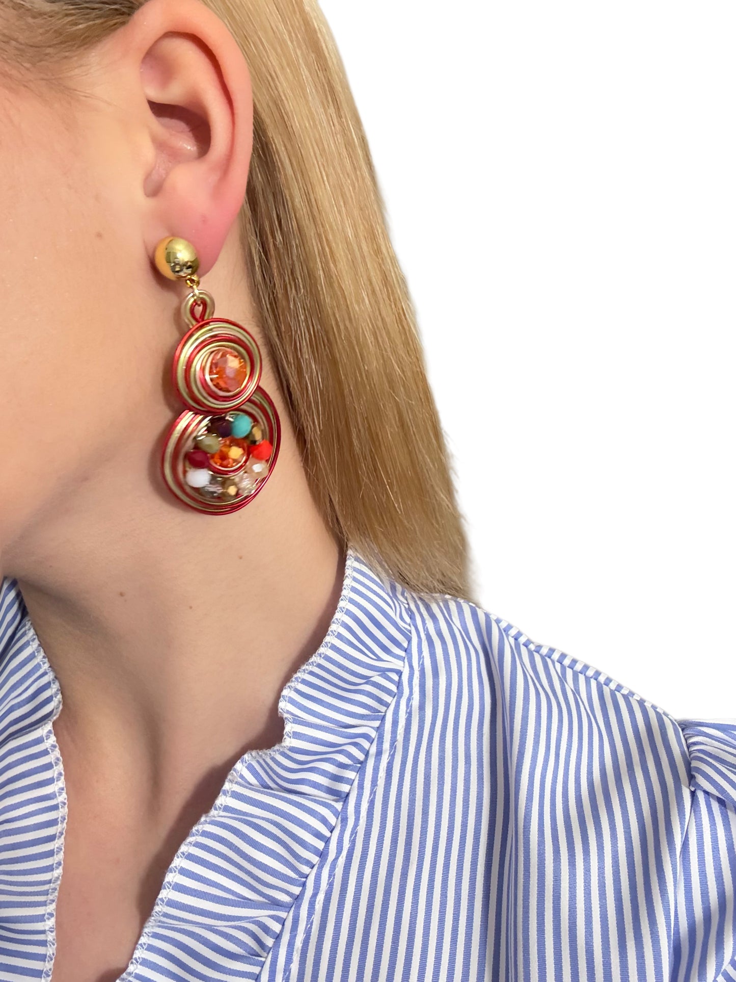 Pendientes Carrusel Rojo