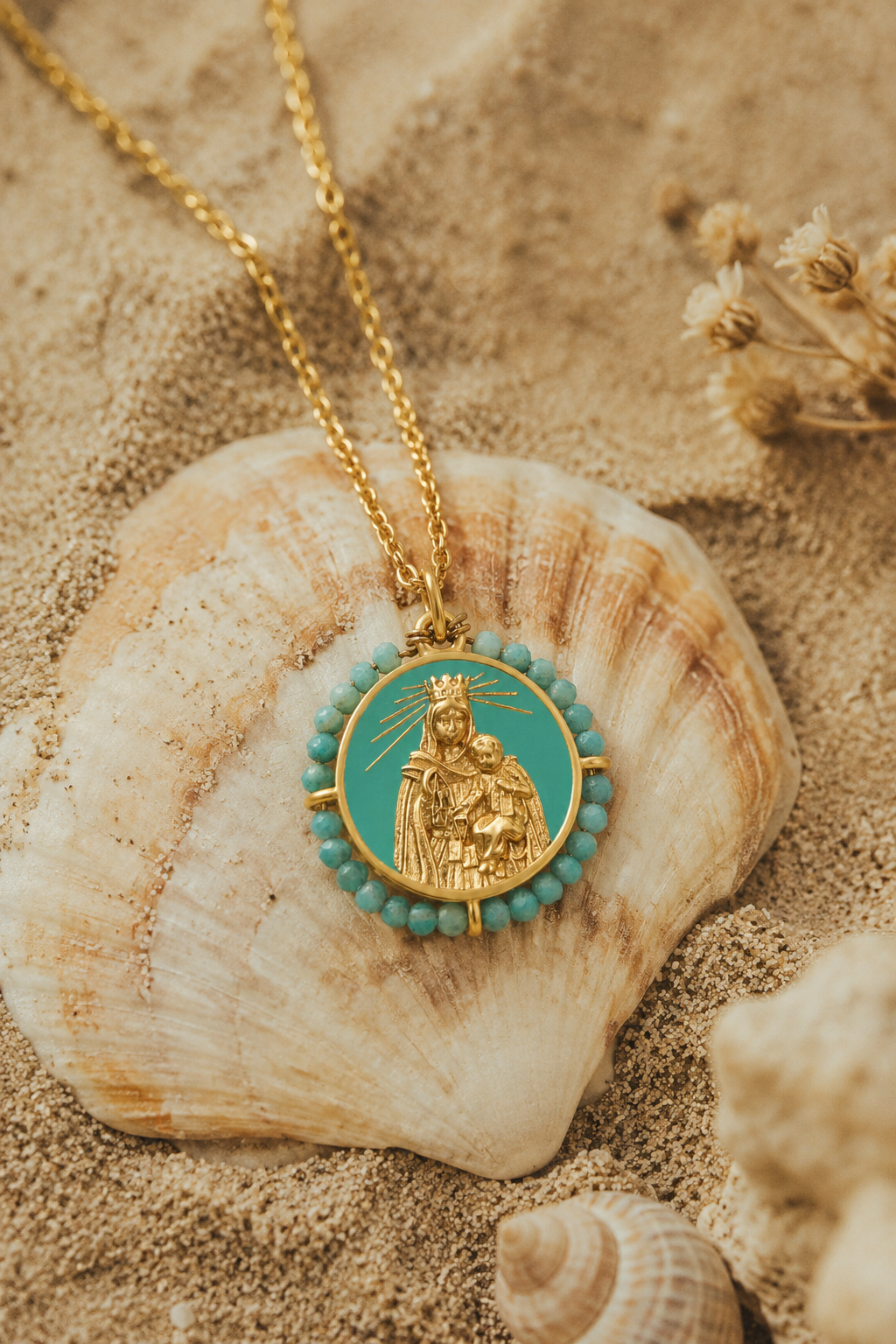 Virgen del Carmen - Enamel
