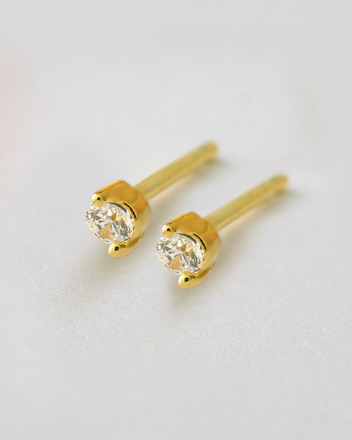 Pendientes mini Circonita Redonda