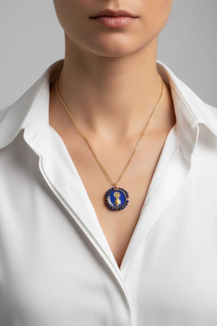 Collar medalla virgen del Pilar