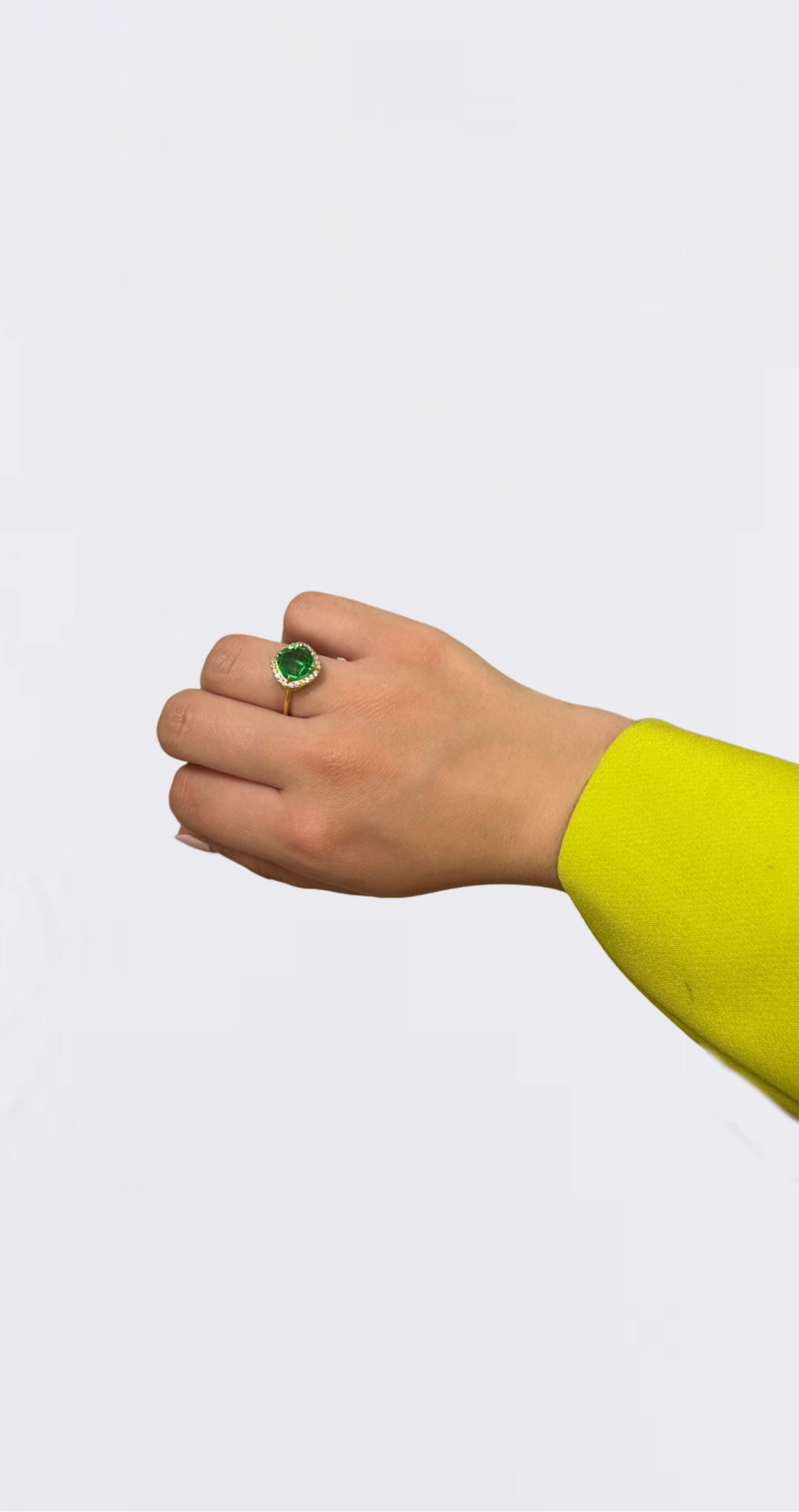 Anillo Circonita cuadrada