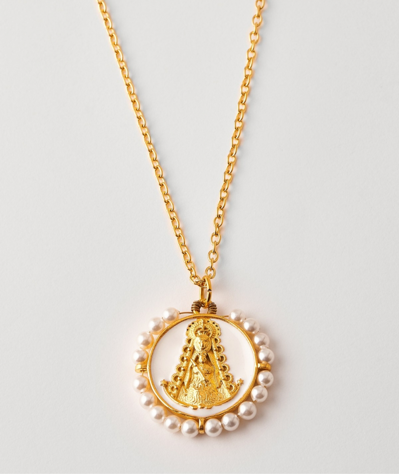 Collar medalla virgen del Rocío