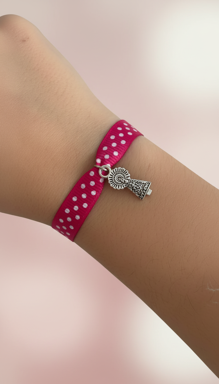Pulsera virgen pilar - Fucsia