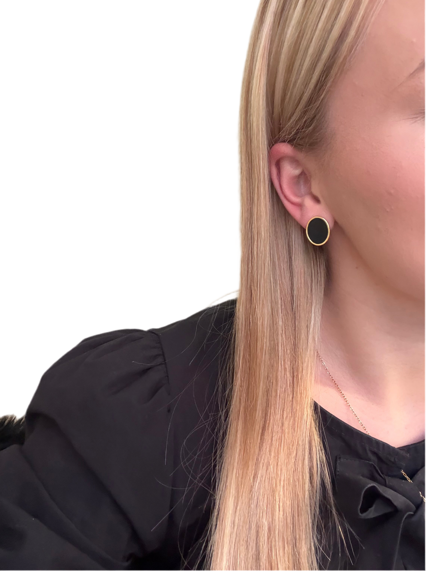 Pendientes Oro negro