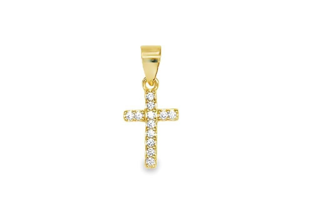 Colgante cruz de circonitas