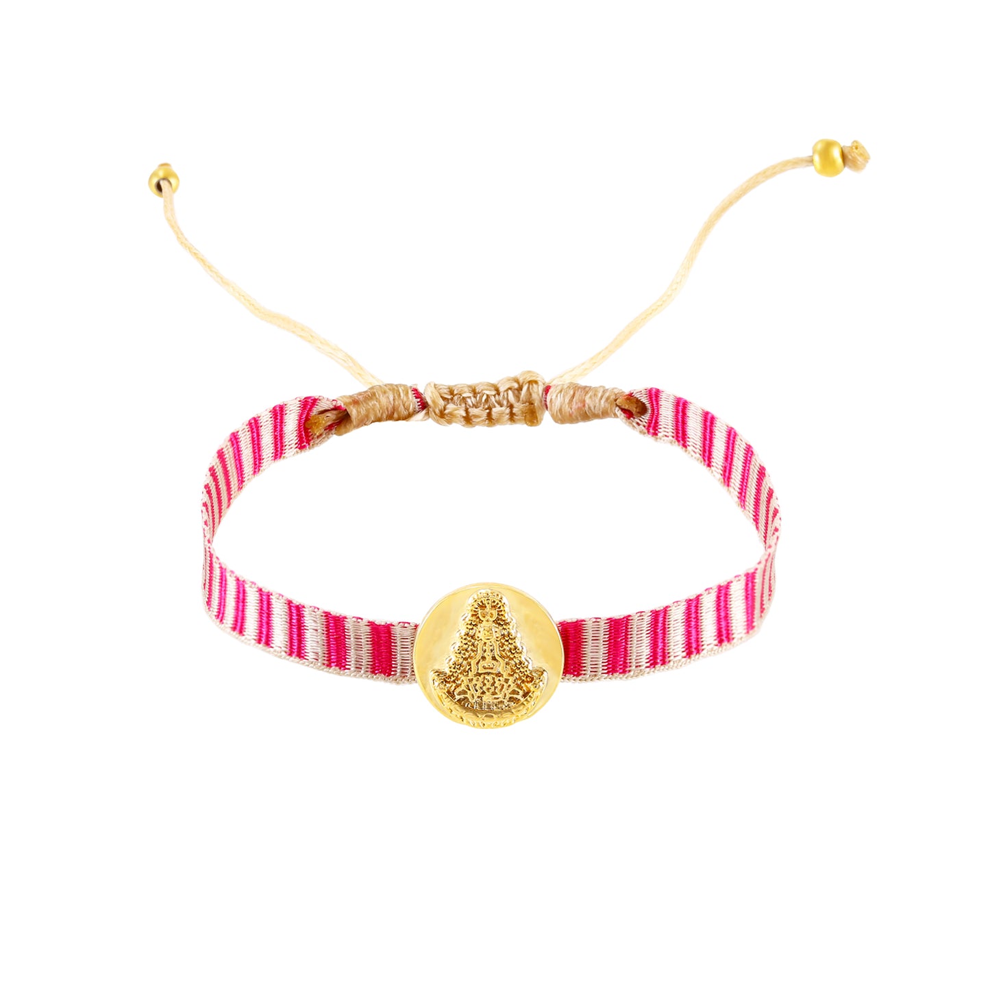 Pulsera virgen del Rocío - Rosa