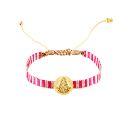 Pulsera virgen del Rocío - Rosa