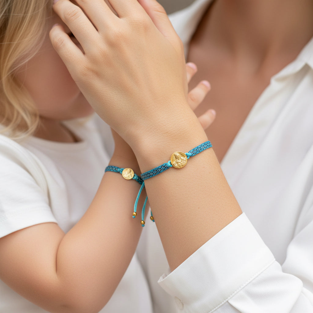 Pulsera Virgen del Carmen – Amazonita