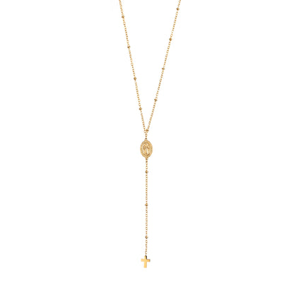 Collar Rosario - Dorado