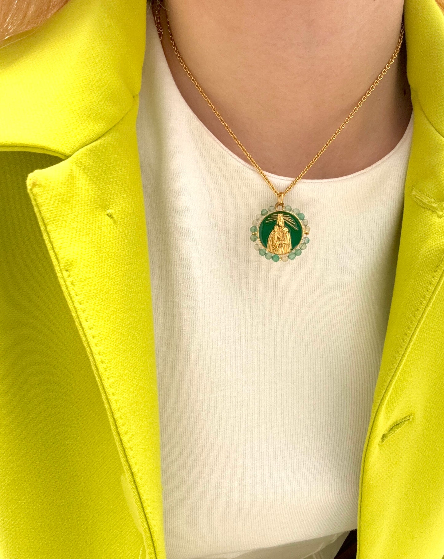 Collar medalla virgen del Carmen