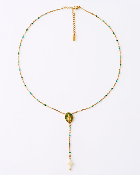 Collar Rosario medalla virgen milagrosa