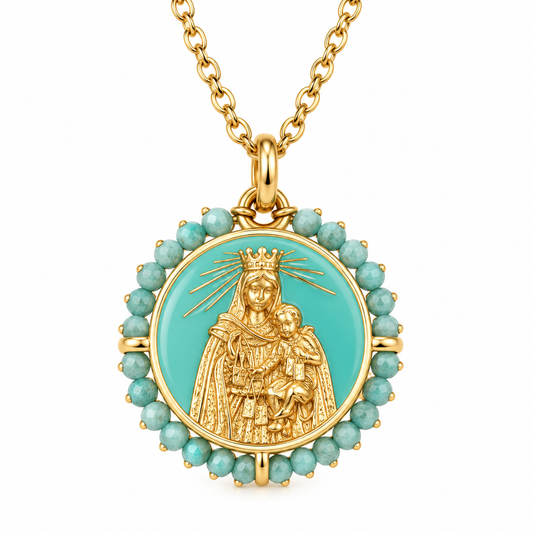 Virgen del Carmen - Enamel