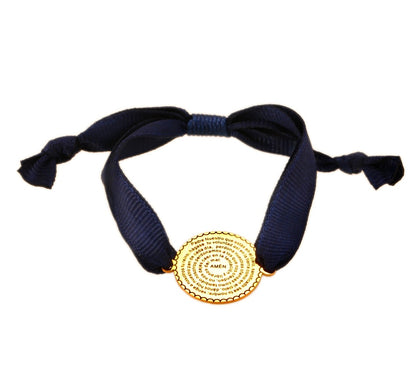 Pulsera Padre Nuestro - Azul Marino