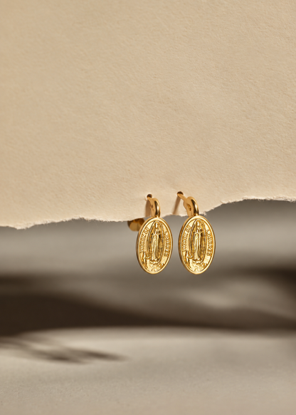 Pendientes Virgen de Lourdes