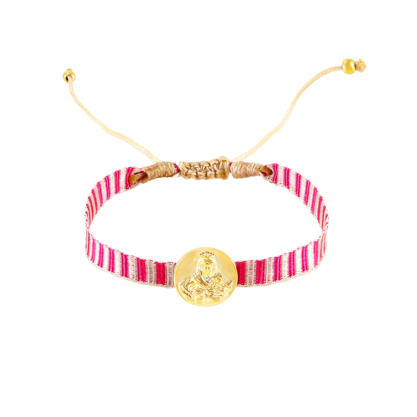 Pulsera virgen del Carmen - Rosa