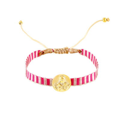 Pulsera virgen del Carmen - Rosa
