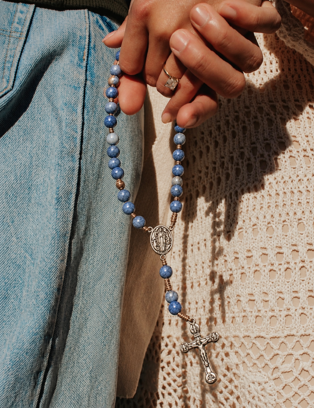 Rosario de Nuestra Señora de Lourdes — Azul
