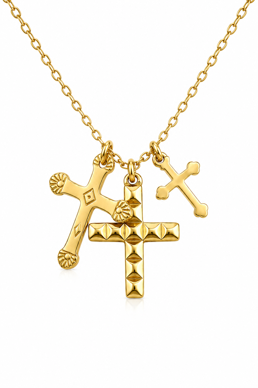 Collar tres cruces