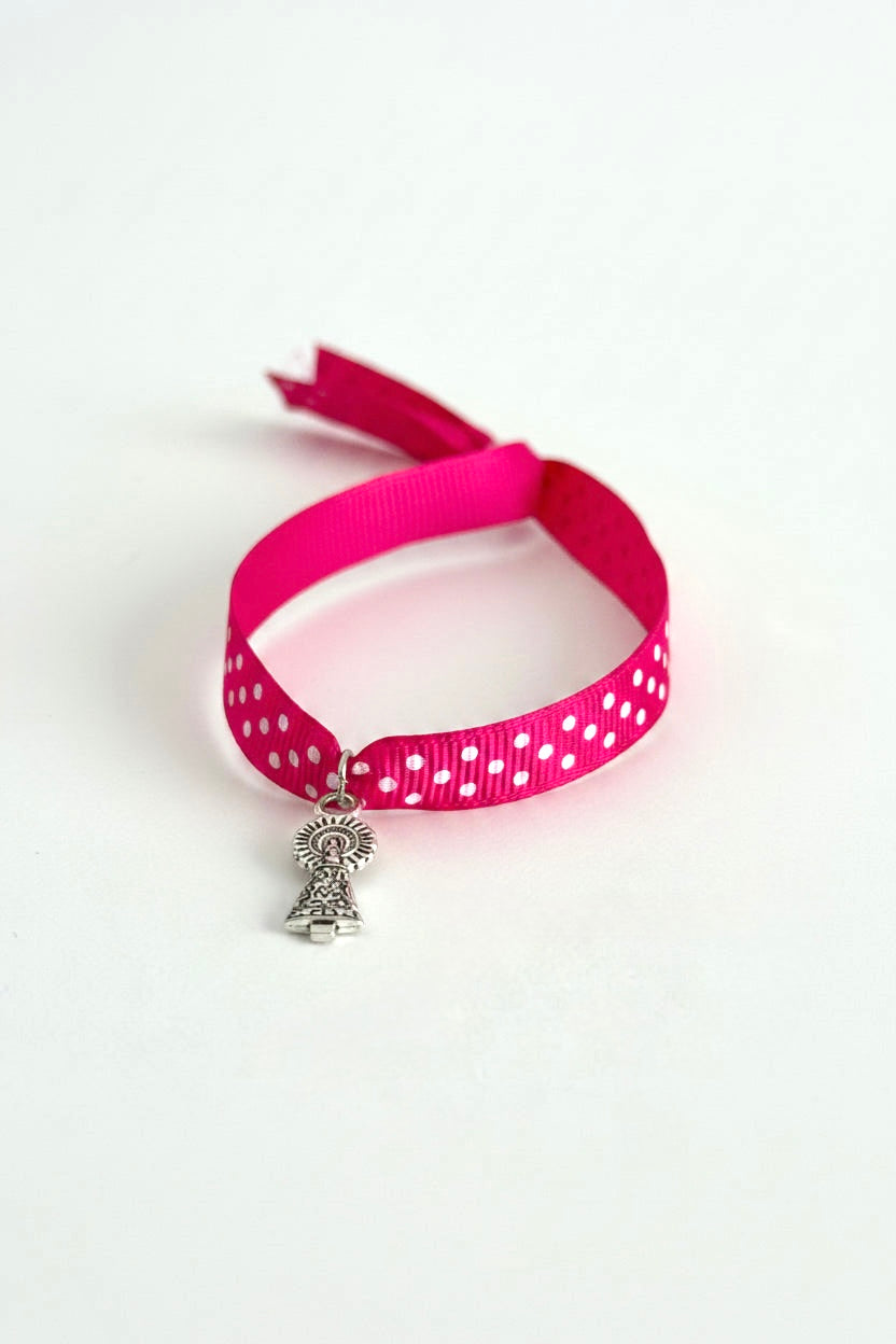 Pulsera virgen pilar - Fucsia