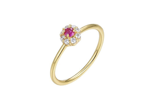 Anillo Flor Circonita