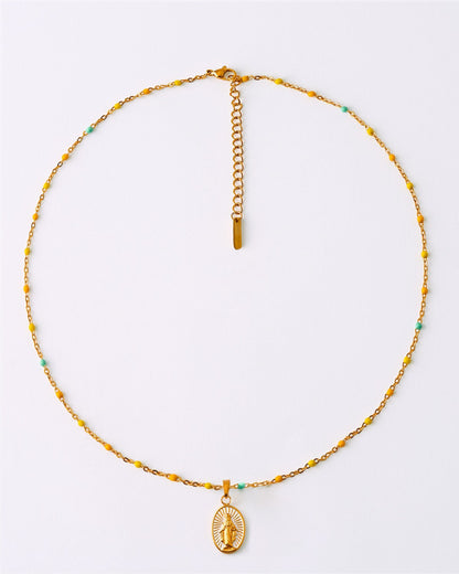 Collar medalla virgen de la milagrosa