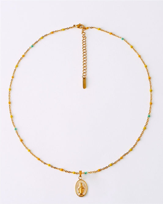Collar medalla virgen de la milagrosa