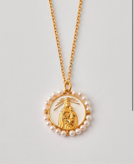 Collar medalla virgen del Carmen