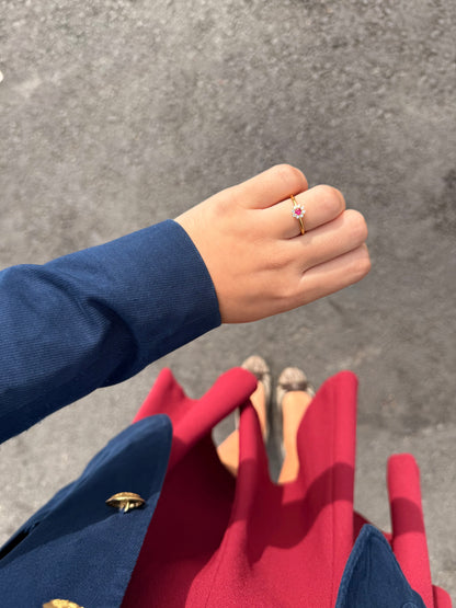 Anillo Flor Circonita