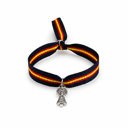 Pulsera virgen del Pilar - Azul y Rojo