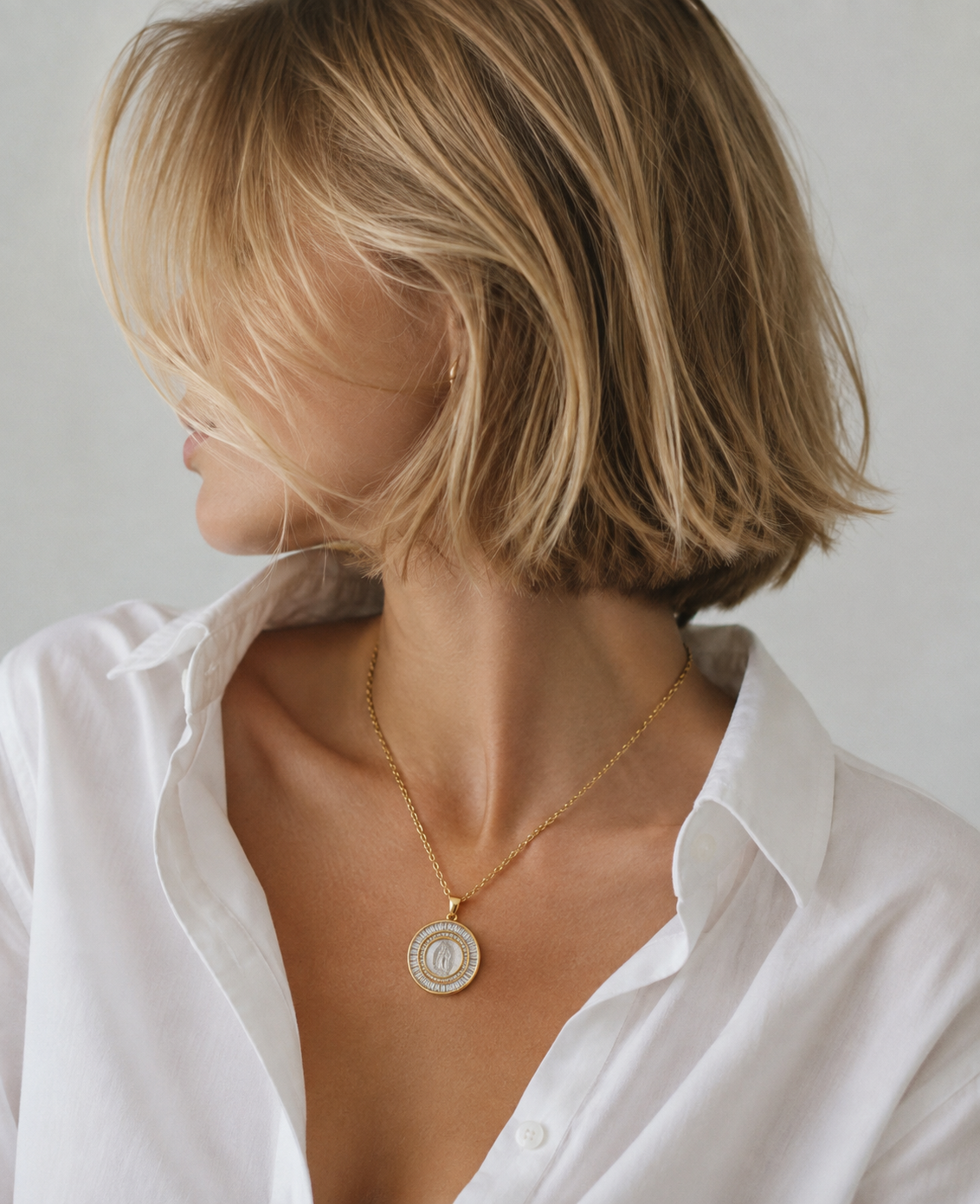 Collar Virgen de Lourdes
