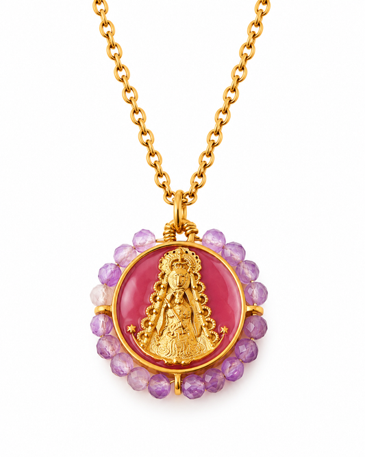 Collar medalla virgen del Rocío