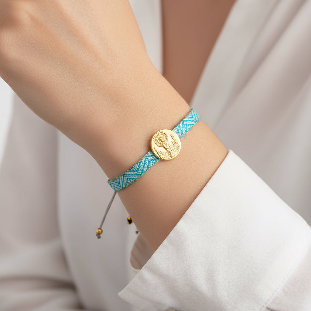 Pulsera virgen del Pilar - Turquesa