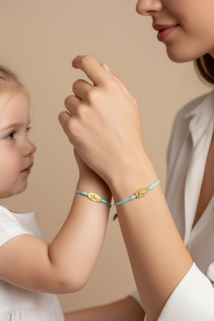 Pulsera virgen de Guadalupe - Turquesa