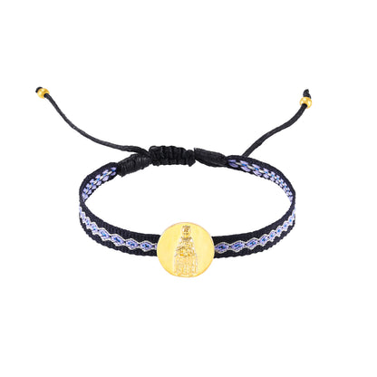 Pulsera virgen de Montserrat - Negra