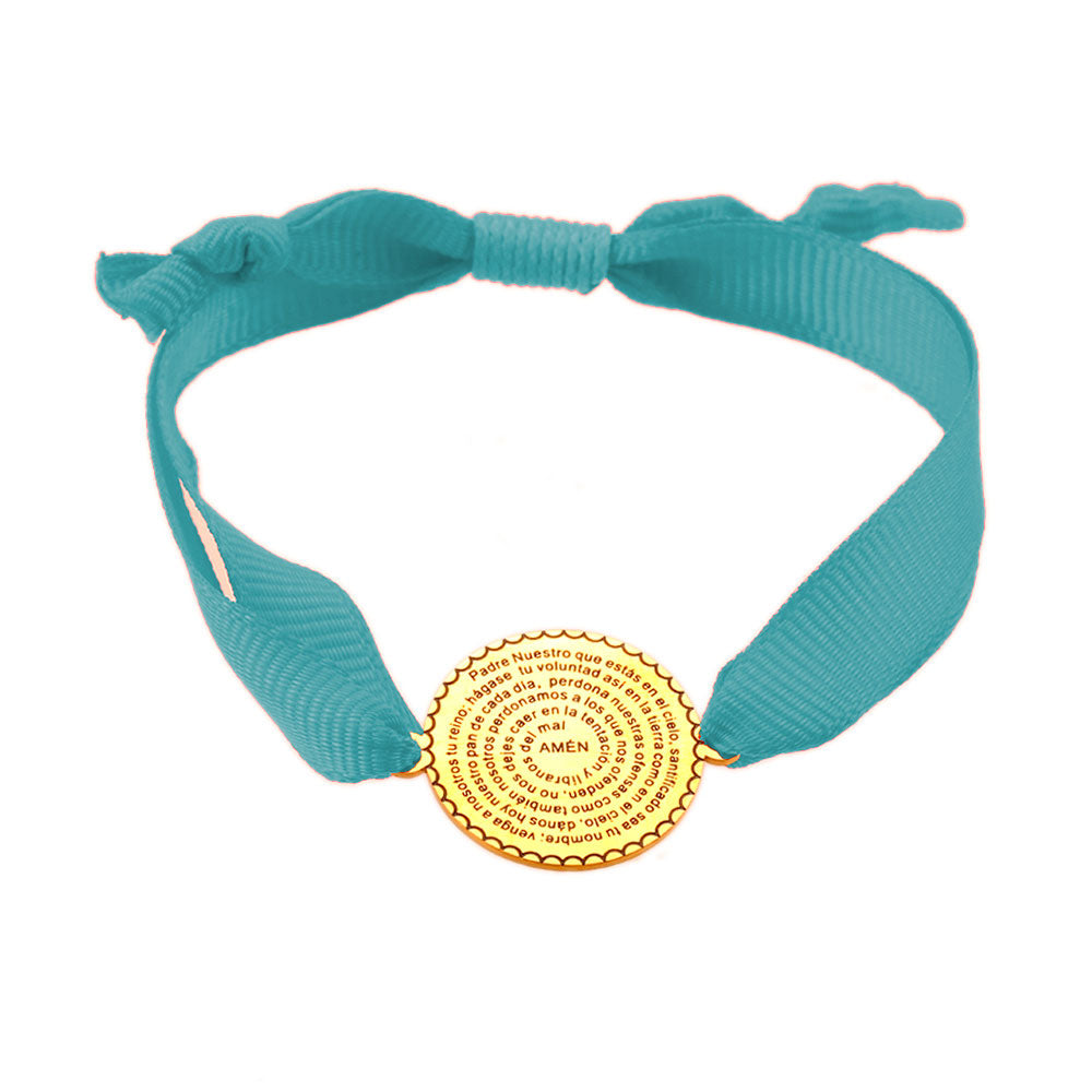 Pulsera padre nuestro - Azul claro