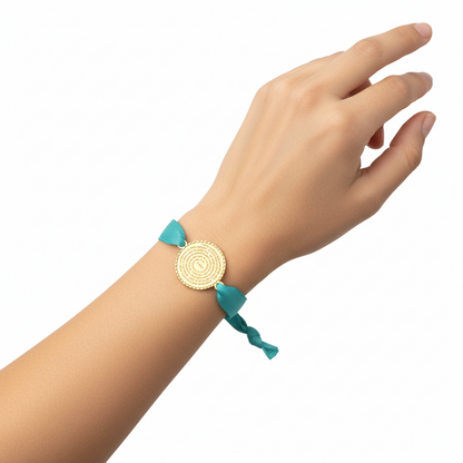 Pulsera padre nuestro - Azul claro