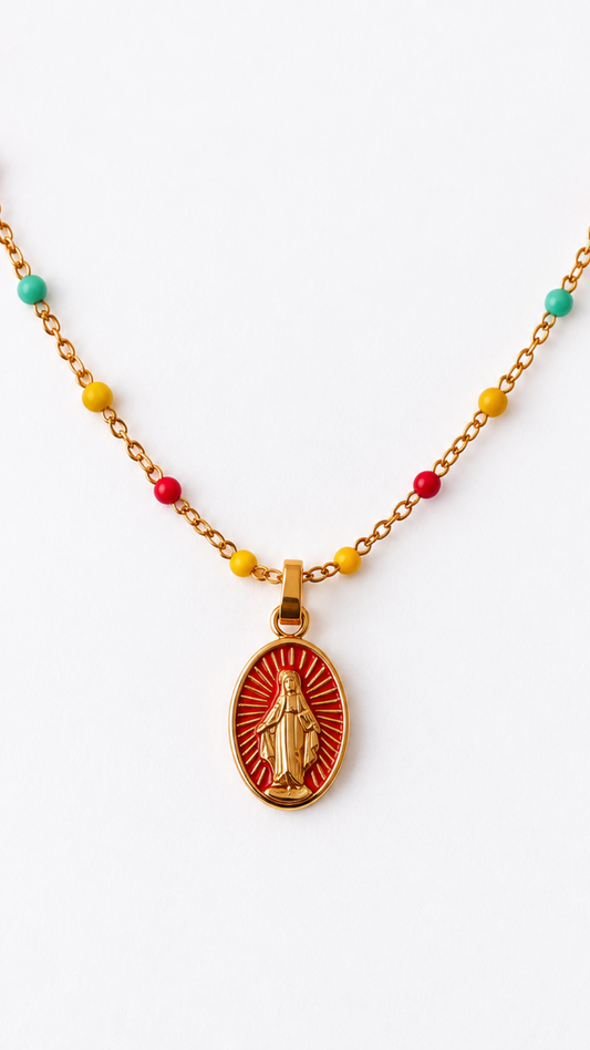 Collar Medalla virgen de la milagrosa
