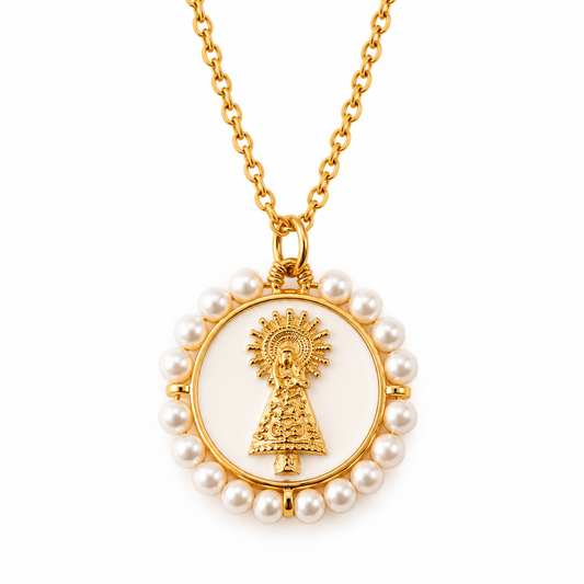 Collar medalla virgen del Pilar