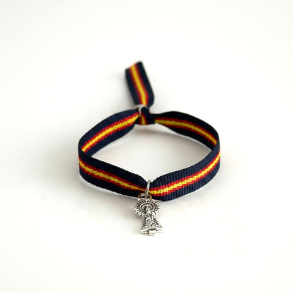 Pulsera virgen del Pilar - Azul y Rojo