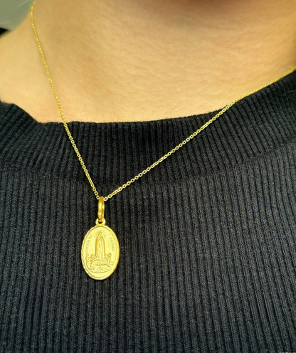 Colgante Medalla Virgen de Fátima