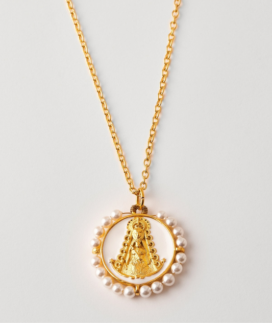Collar medalla virgen del Rocío