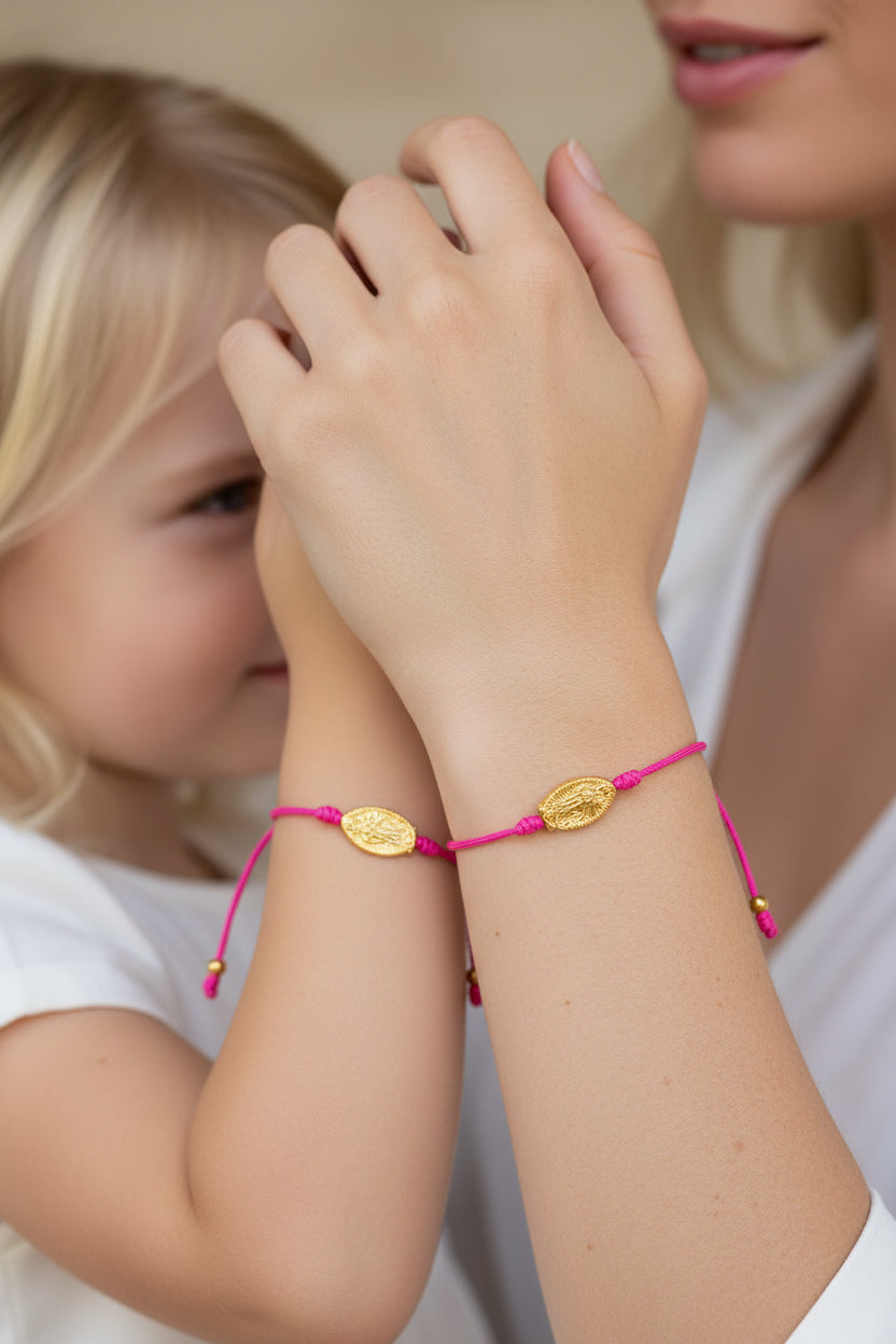 Pulsera virgen Guadalupe - Rosa